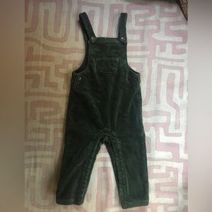 Rylee Cru Corduroy Baby Overalls Size 2-3 Olive Green